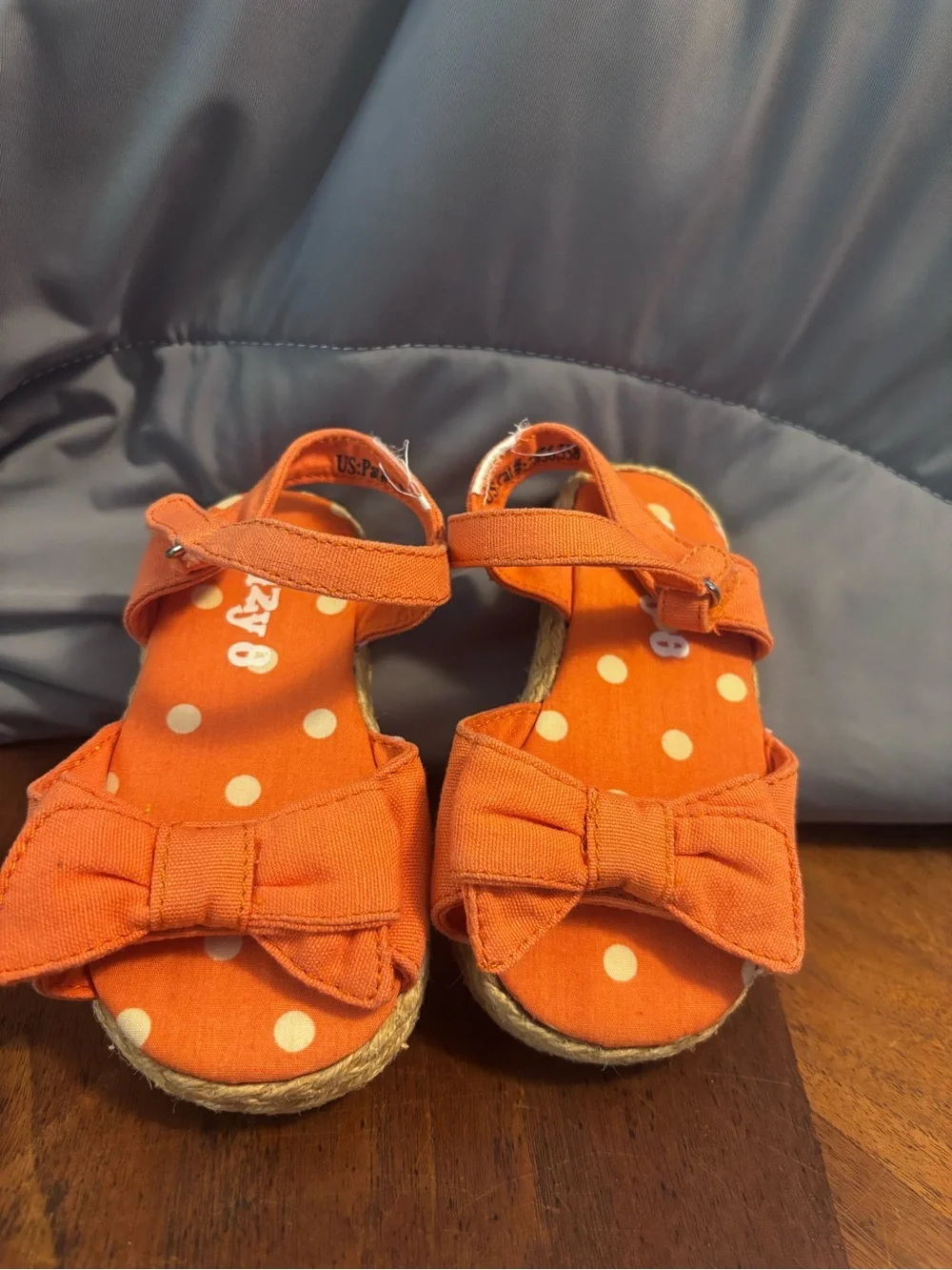 Kids 4C sandals bundle.  Multi-Color Strap Sandals - White, Yellow, Orange, Pink